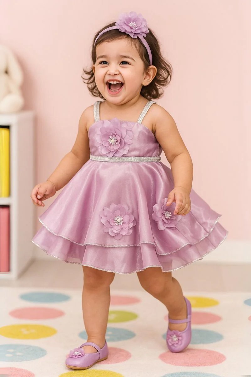 Floral Party Wear Frock for Girls