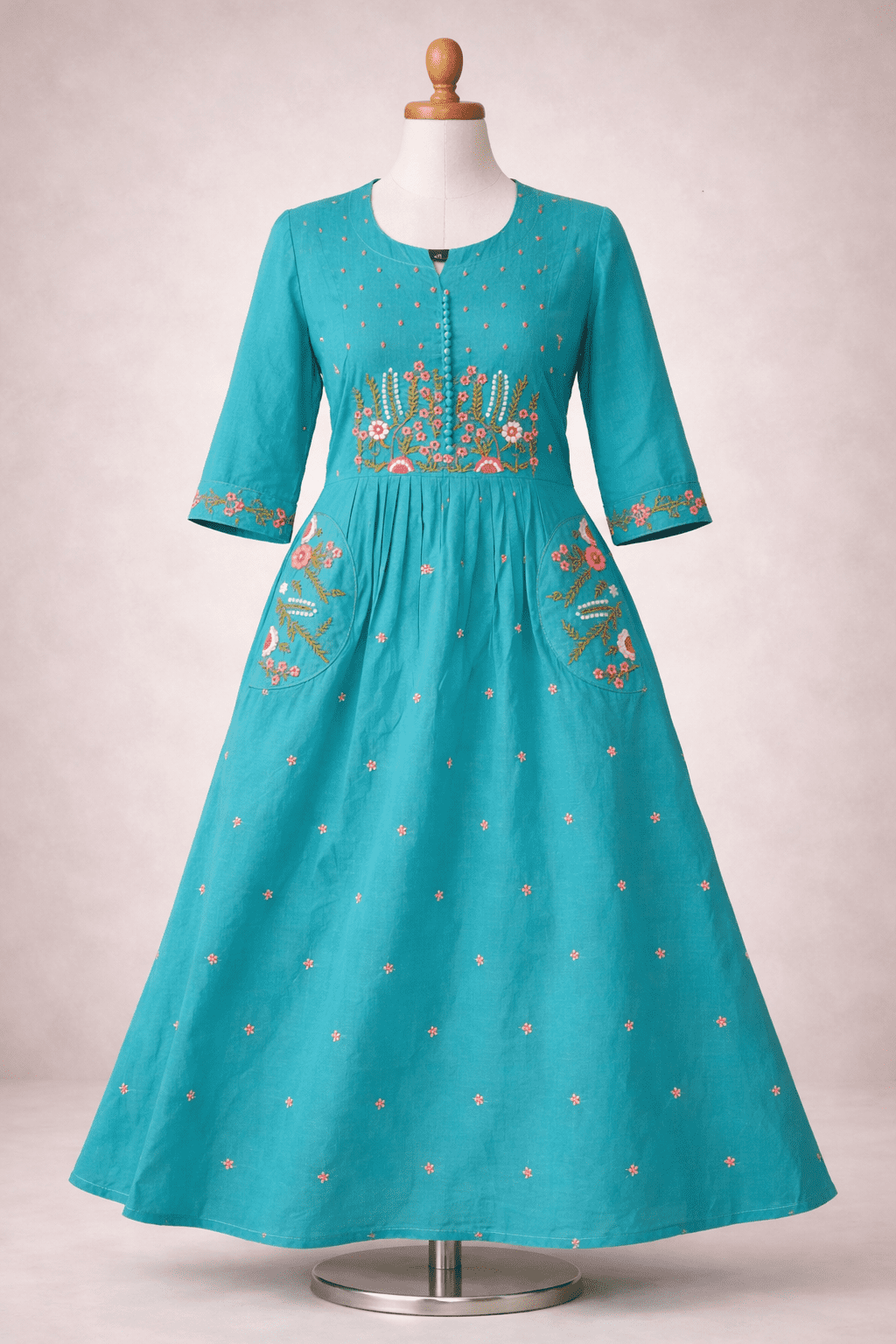 Embroidery Work | MalChenderi Top With Pockets | L  - 5XL